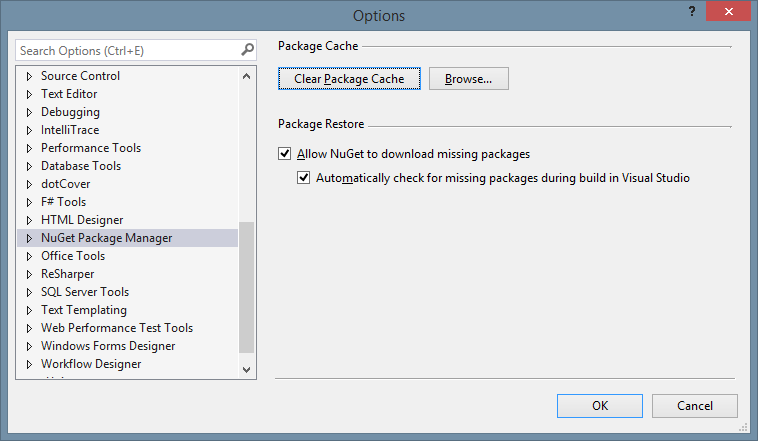 Ensure NuGet is allowed to download missing packages